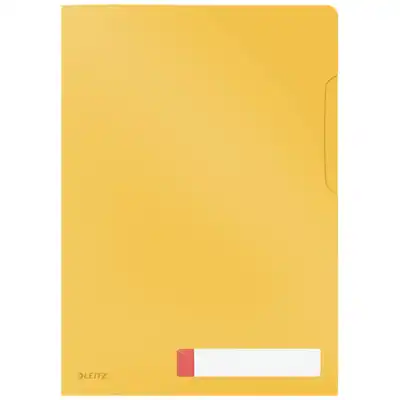 Folder z kieszonką na etykietę A4 Leitz Cosy żółty