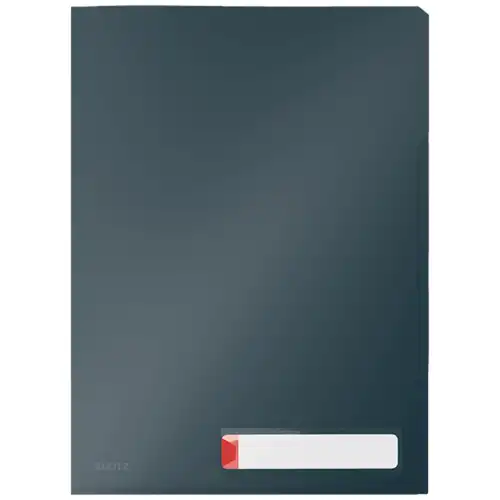 Folder z 3 przegródkami A4 Leitz Cosy szary
