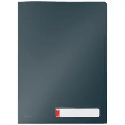 Folder z 3 przegródkami A4 Leitz Cosy szary