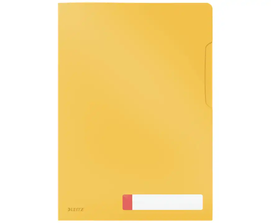 Folder z kieszonką na etykietę A4 Leitz Cosy żółty