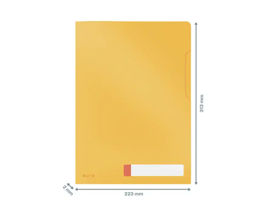 Folder z kieszonką na etykietę A4 Leitz Cosy żółty