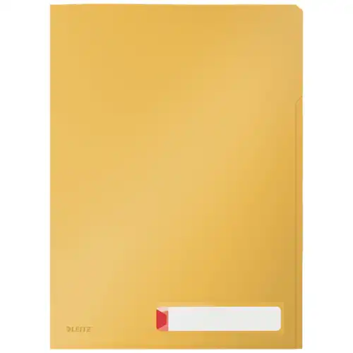 Folder z 3 przegródkami A4 Leitz Cosy żółty