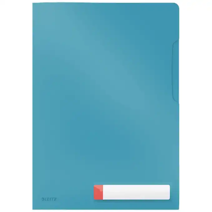 Folder z kieszonką na etykietę A4 Leitz Cosy niebieski