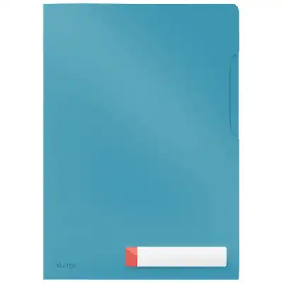 Folder z kieszonką na etykietę A4 Leitz Cosy niebieski