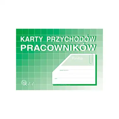 Druk Karty przychodów pracownika A4