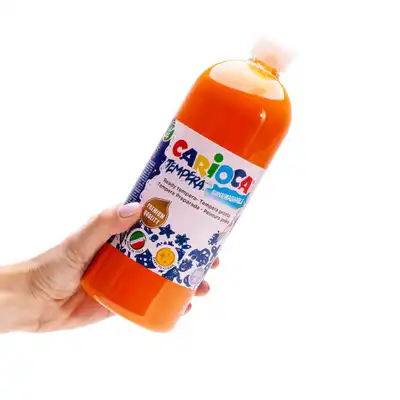 Farba tempera Carioca 1000ml pomarańczowa