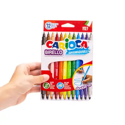 Pisaki dwustronne Birello 12 kolorów Carioca