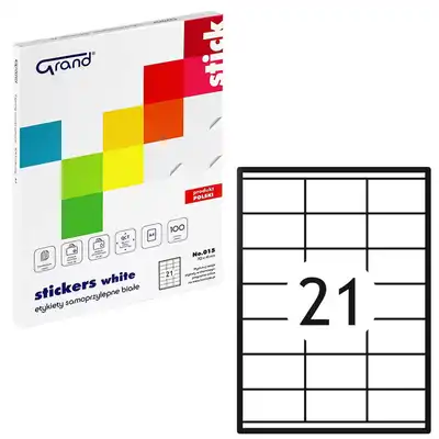 Etykiety samoprzylepne Grand 70x41 mm