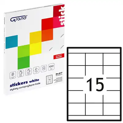 Etykiety samoprzylepne Grand 70x50.8 mm