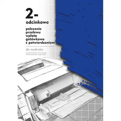 Druk polecenie przelewu wpłata gotówkowa z potwierdzeniem odbioru 2-odcinkowe