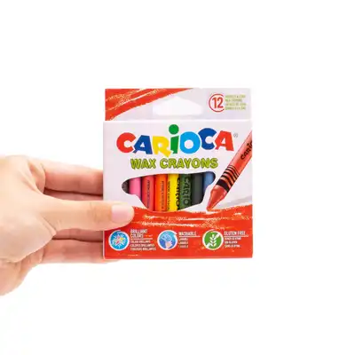 Kredki świecowe 12 kolorów Carioca