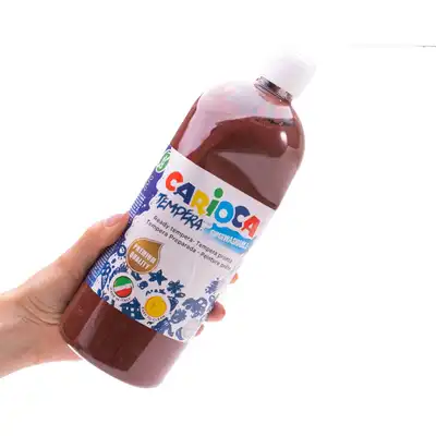 Farba tempera Carioca 1000ml brązowa