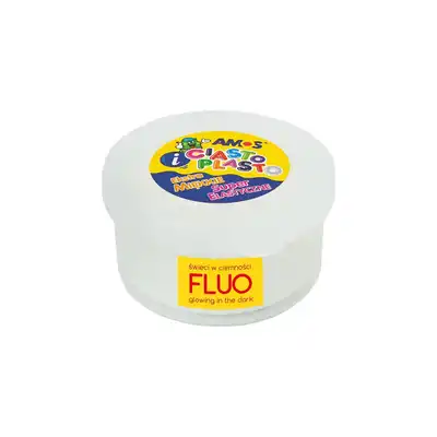 Masa plastyczna Ciasto Plasto Amos 30g biała fluo