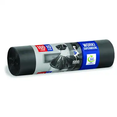 Worki na śmieci Anna Zaradna supermocne 160l