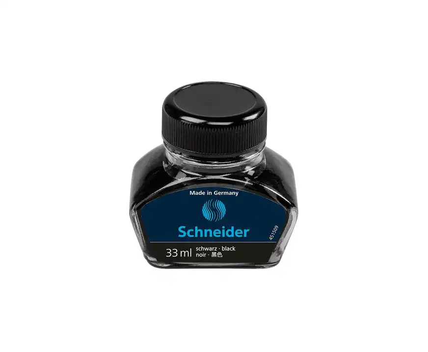 Atrament do pióra Schneider szklany kałamarz 33ml czarny