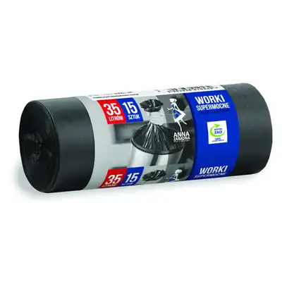 Worki na śmieci Anna Zaradna supermocne 35l