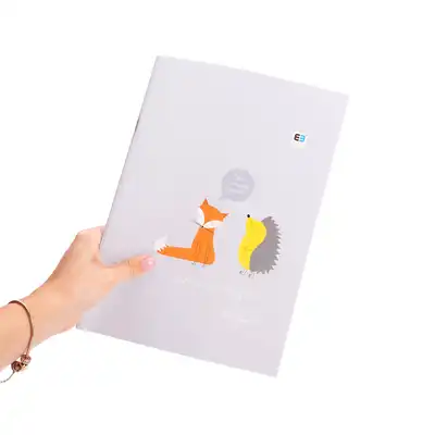 Zeszyt A4 w kolorową linie 32 kartki Interdruk