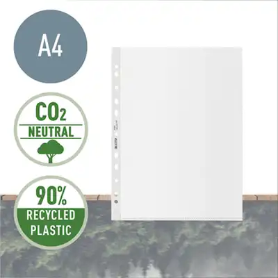 Koszulki na dokumenty neutralne pod względem emisji CO2 Leitz Recycle A4