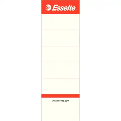 Etykieta grzebietowa do segregatora 75mm Esselte