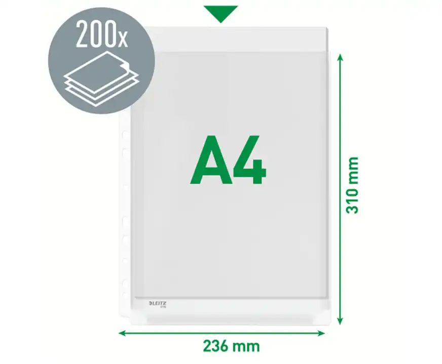 Koszulki poszerzane Leitz Premium A4