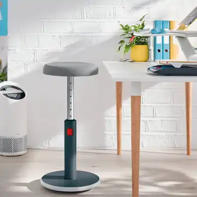 Stołek ergonomiczny Ergo Cosy Leitz szary