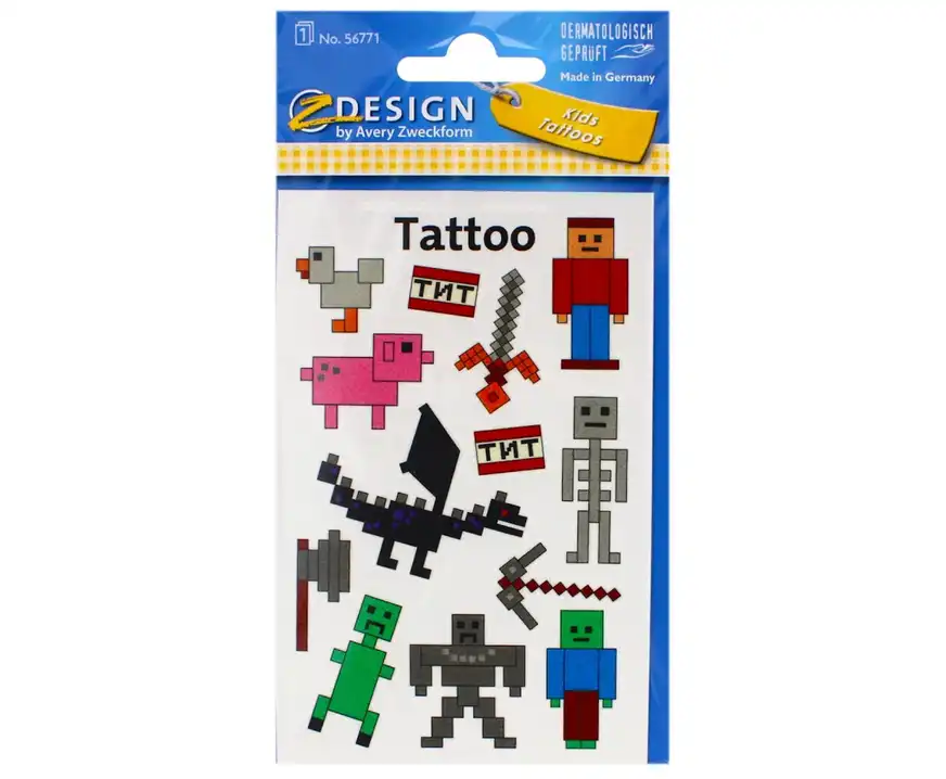 Naklejki tatuaże Zweckform Kids Minecraft