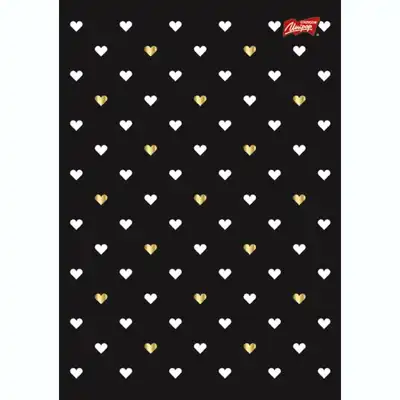 Zeszyt A5 w kratkę 60 kartek laminowany Golden Love Unipap