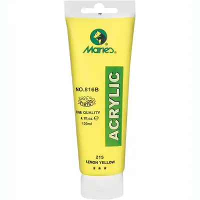 Farba akrylowa Maries 120ml żółta