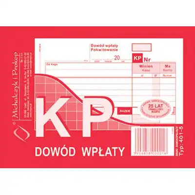 KP Dowód wpłaty A6 wielokopia