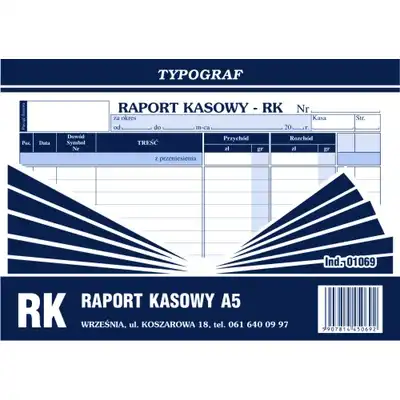 Raport kasowy A5
