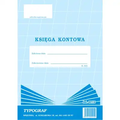 Księga kontowa K193 A4