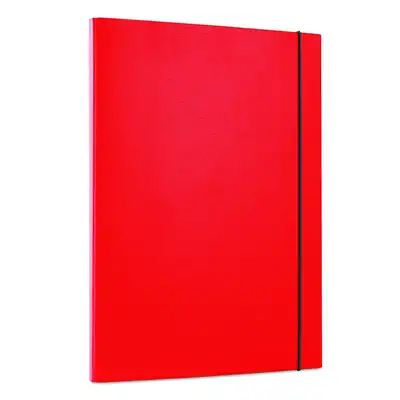 Teczka skrzydłowa z gumką Office Products A4 15mm czerwony