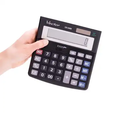 Kalkulator biurowy Vector CD-2455 BLK