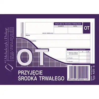 OT Przyjęcie środka trwałego A6