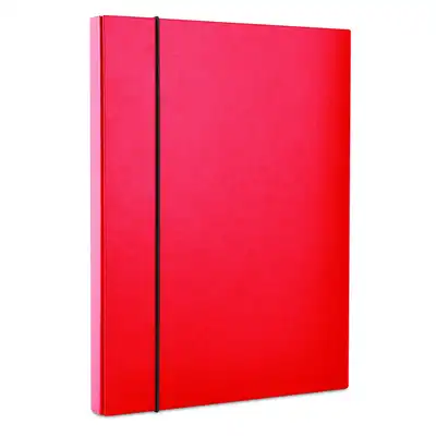 Teczka pudełko z gumką Office Products A4 40mm czerwony