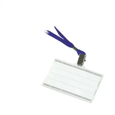 Identyfikator Donau z niebieską taśmą