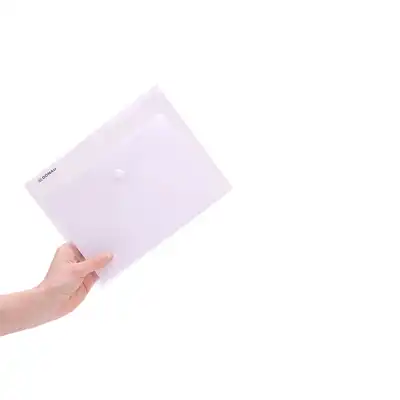Teczka kopertowa na zatrzask Donau C5 plastikowa transparentny
