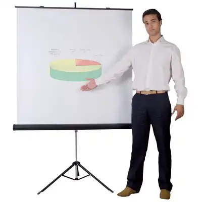 Ekran projekcyjny na trójnogu Bi-Office 1800x1800mm