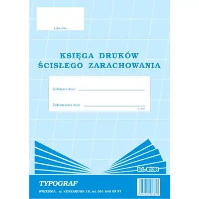 Księga druków ścisłego zarachowania K210 A4