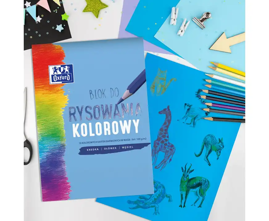 Blok rysunkowy A4 10 kartek Oxford
