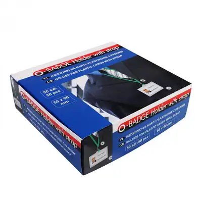Identyfikator Opus O.badge holder z taśmą zieloną