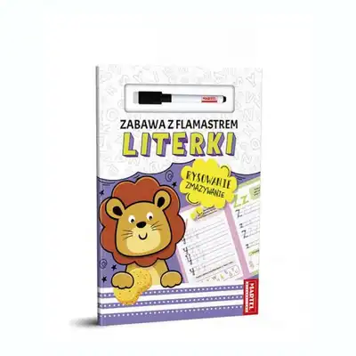 Kolorowanka zabawa z flamastrem Literki Cyferki