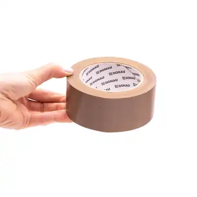 Taśma pakowa Donau Hot-Melt 48mm x 132m brązowa