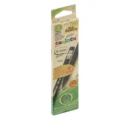 Ołówek HB Carioca EcoFamily 6 sztuk