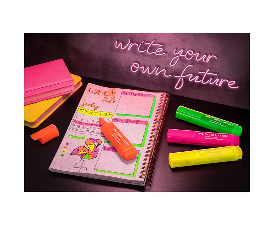 Zakreślacz Faber Castell Super Neon 1546 4 kolory