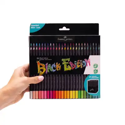 Kredki trójkątne Faber Castell Black Edition 50 kolorów