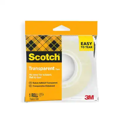 Taśma bezbarwna Scotch 508 łatwa w odrywaniu 19mm x 33m