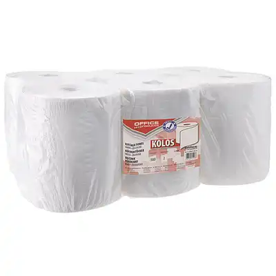 Ręczniki papierowe celulozowe 2 warstwowe Office Products Kolos 500 listków
