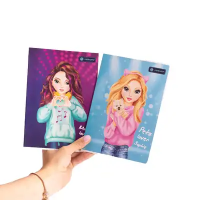 Zeszyt A5 16 kartek 3 linie kolor Top Teens Emi Sofi