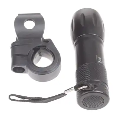 Lampka rowerowa 9 LED przednia 2w1 Dunlop
